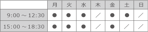 診療時間